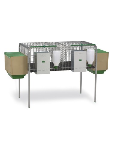 Jaula Conejos Modelo Laguna 2 Nidos REF.43150: Comodidad y Seguridad