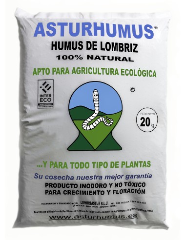 Humus de Lombriz saco de 20 kg