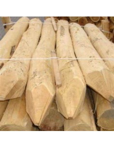 Estaca de Castaño Pelada con Punta 10/12 x 20 – Resistencia natural